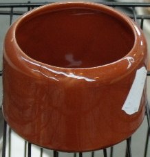 Stenen voerbakje 6.5 cm doorsnede , per stuk